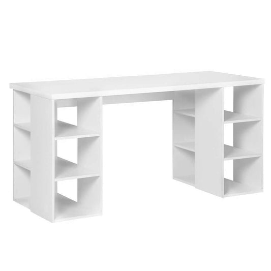 LOFOTEN Desk with Storage & Bookshelf - White