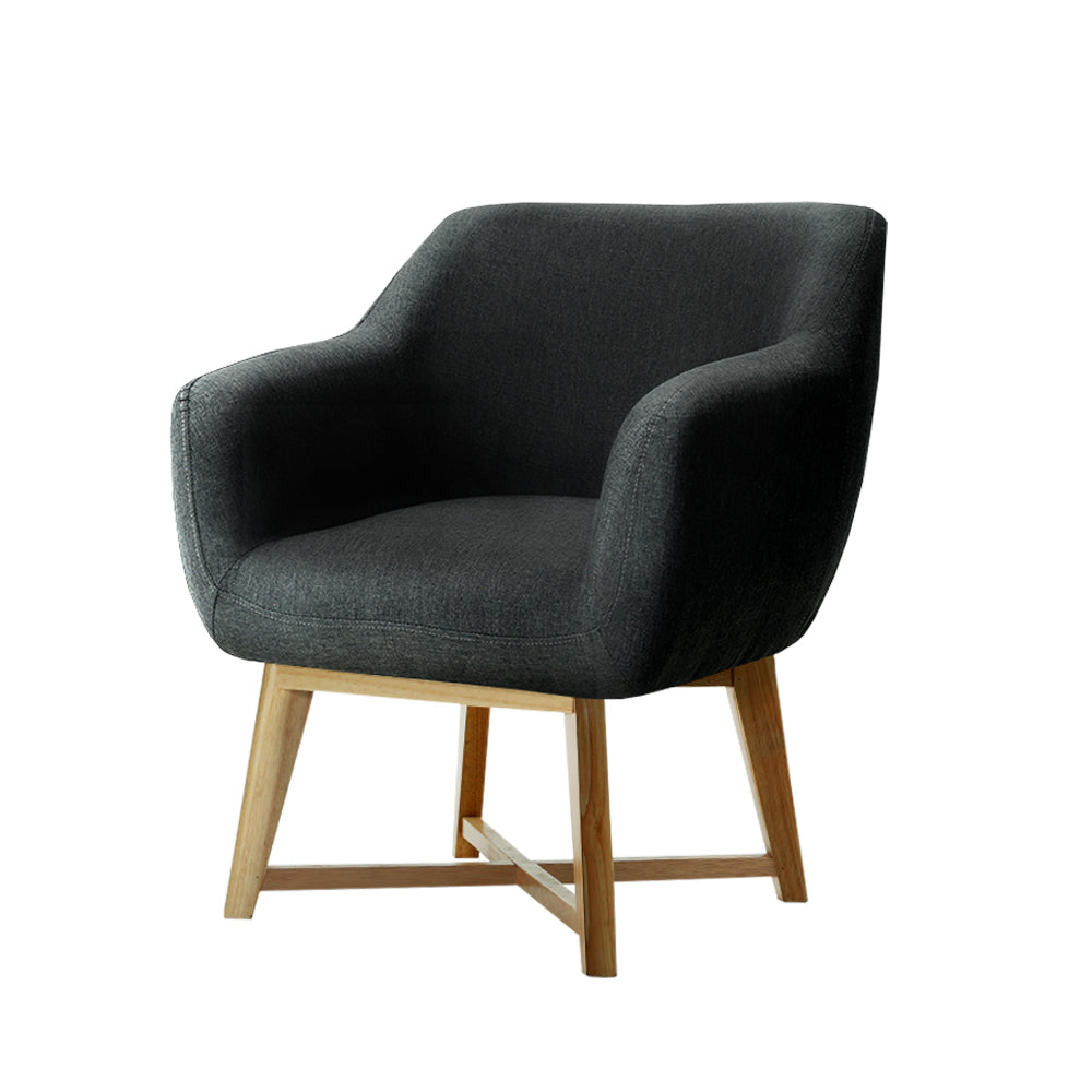 COPENHAGEN Tub Accent Chair Charcoal