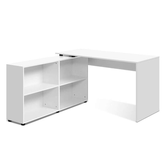 BEJA Corner Study Table With Bookcase