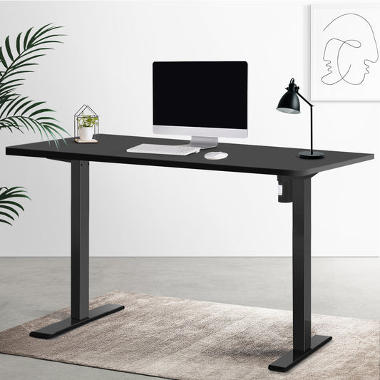 RIGA Sit Stand Desk Black 140cm Buro Living