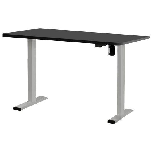 RIGA Sit Stand Desk Grey & Black 140cm