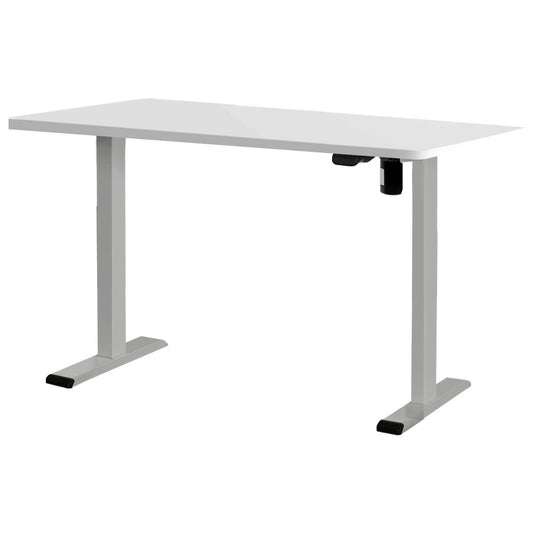 RIGA Sit Stand Desk Grey & White 140cm