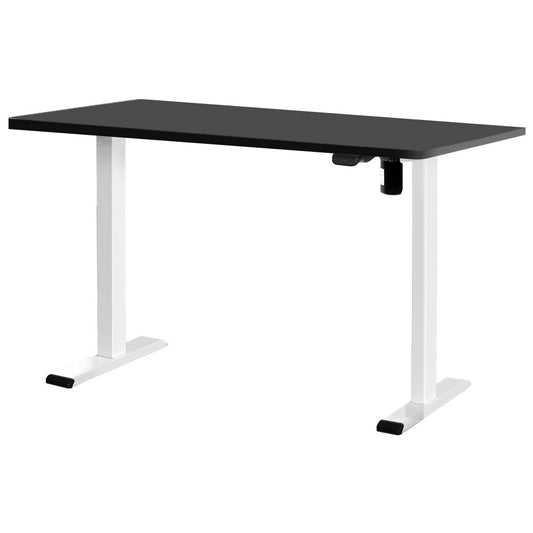 RIGA Sit Stand Desk White & Black 140cm