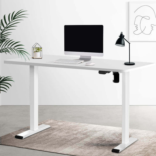 RIGA Sit Stand Desk White 120cm Buro Living