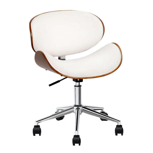 BANFF Vegan Leather Office Chair White