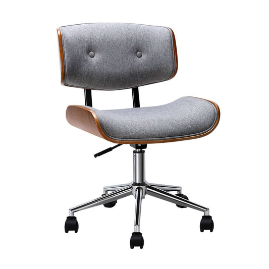 BANFF Eclectic Wooden Fabric Office Chair