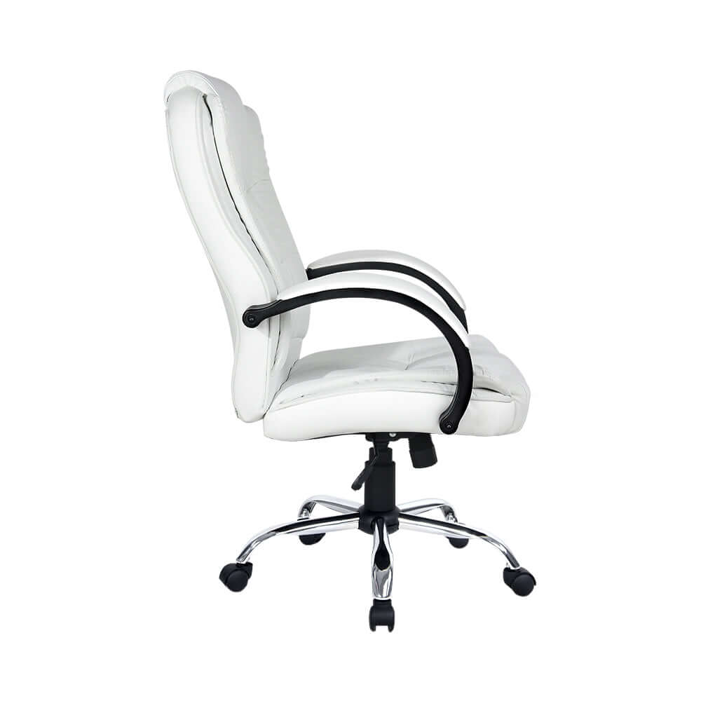 LEON White Executive Gaming Chair Vegan Leather