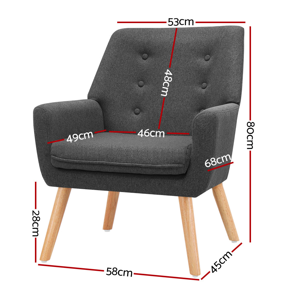 WELLINGTON Armchair Charcoal