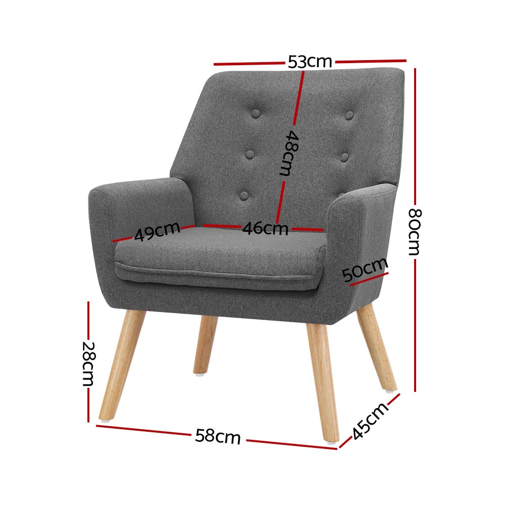 WELLINGTON Armchair Grey