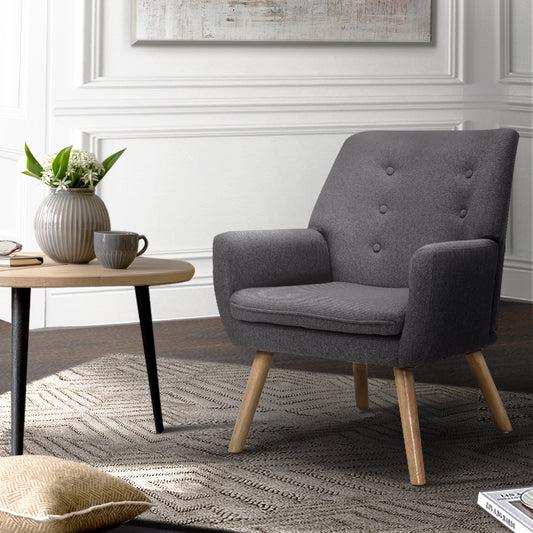 WELLINGTON Armchair Grey Buro Living