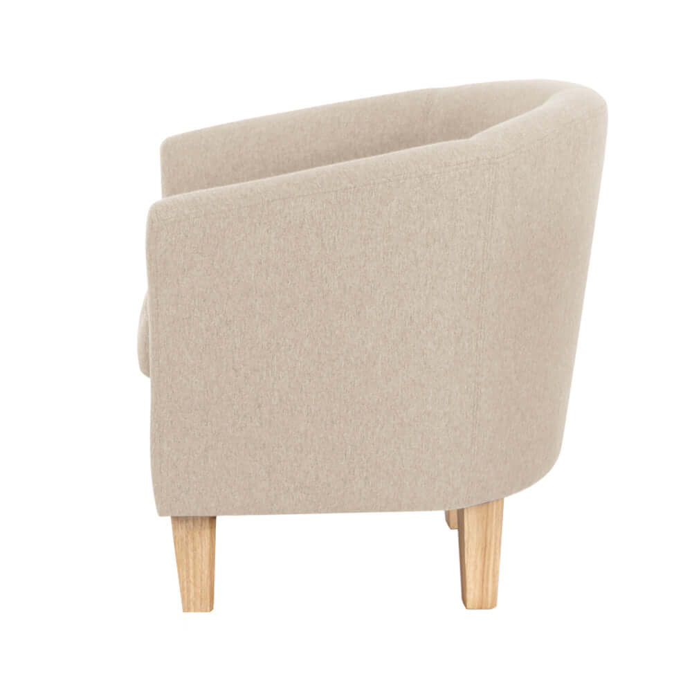 JEDDAH Accent Fabric Armchair Beige