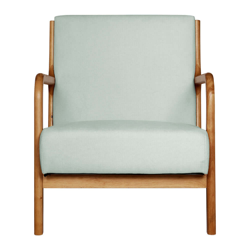 BASEL Rubber Wood Armchair Grey