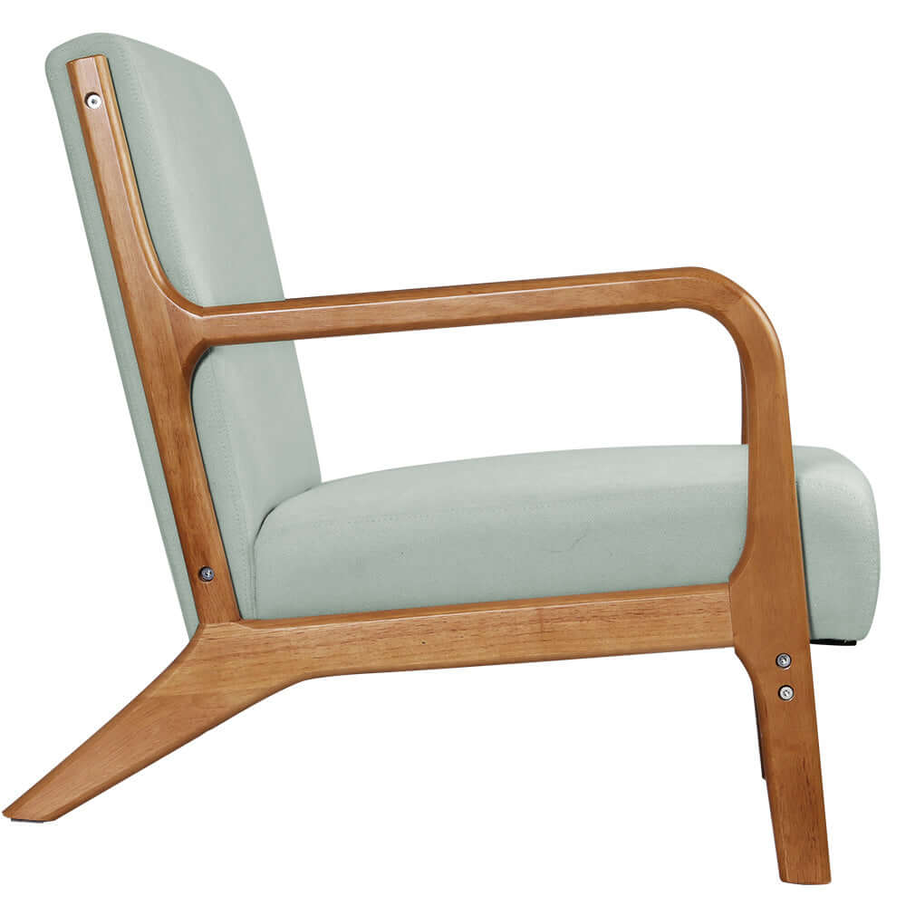 BASEL Rubber Wood Armchair Grey