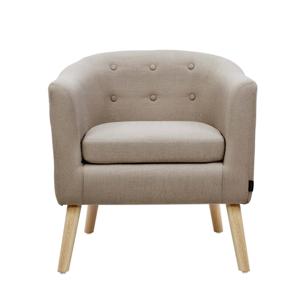 LOFOTEN Fabric Armchair Beige