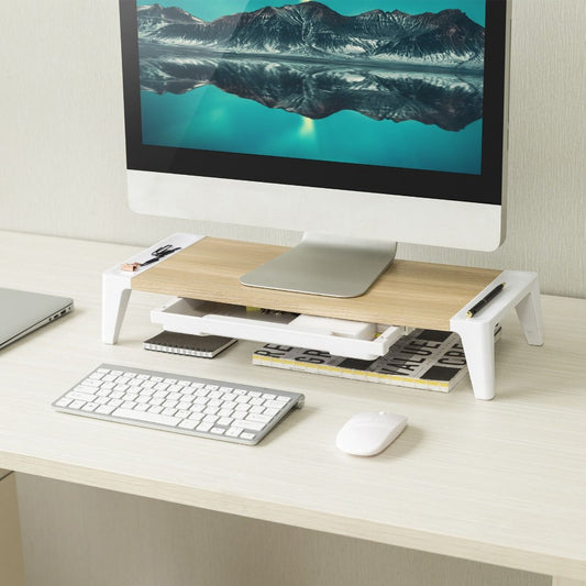 Monitor Stand with Storage Drawer