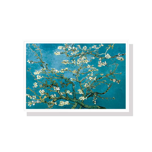 Van Gogh Almond Blossom White Frame Canvas Wall Art