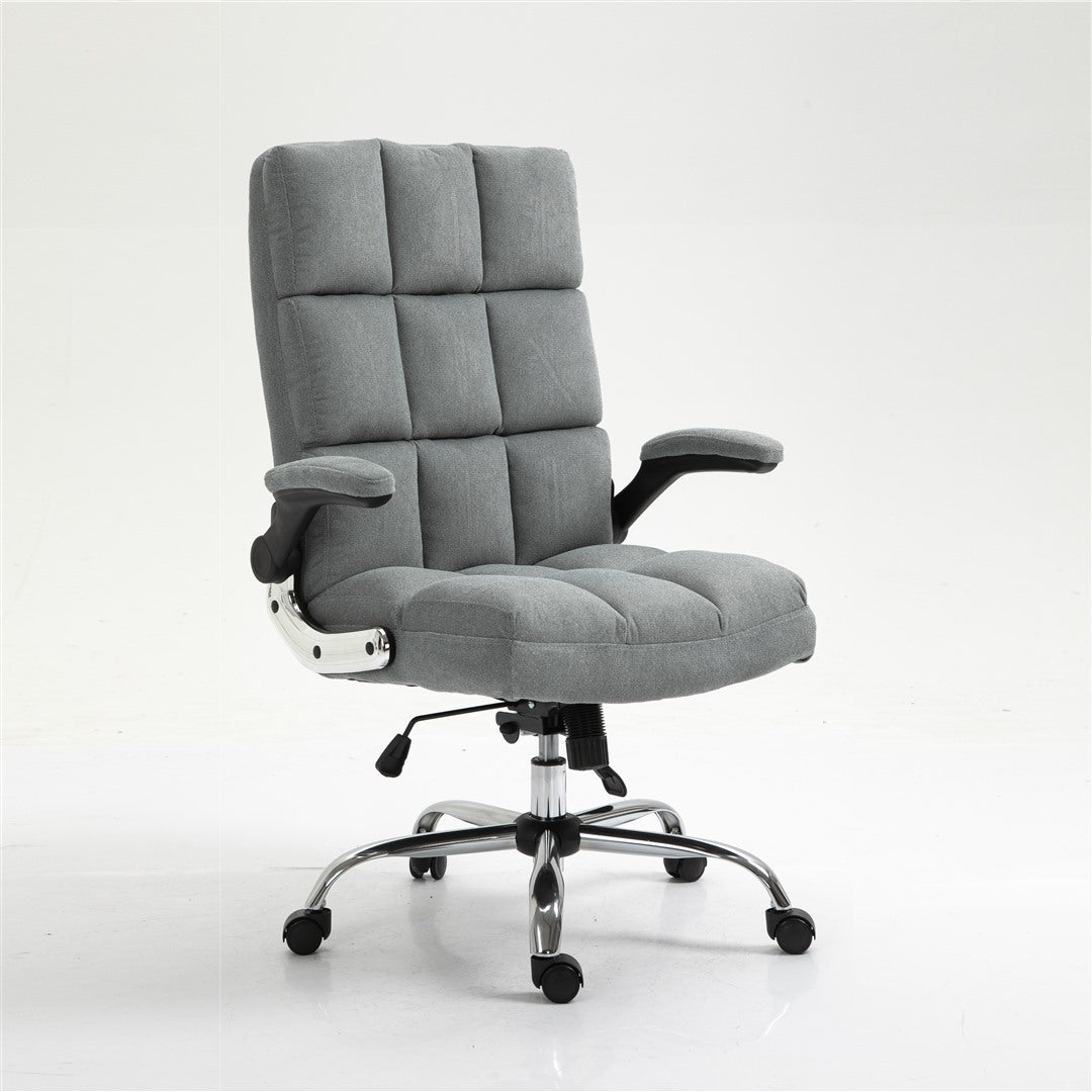 BERN Velvet Ergonomic Office Chair Grey