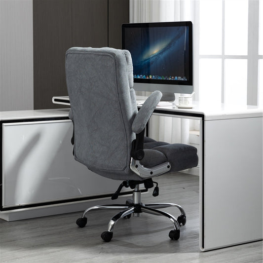 BERN Velvet Ergonomic Office Chair Grey