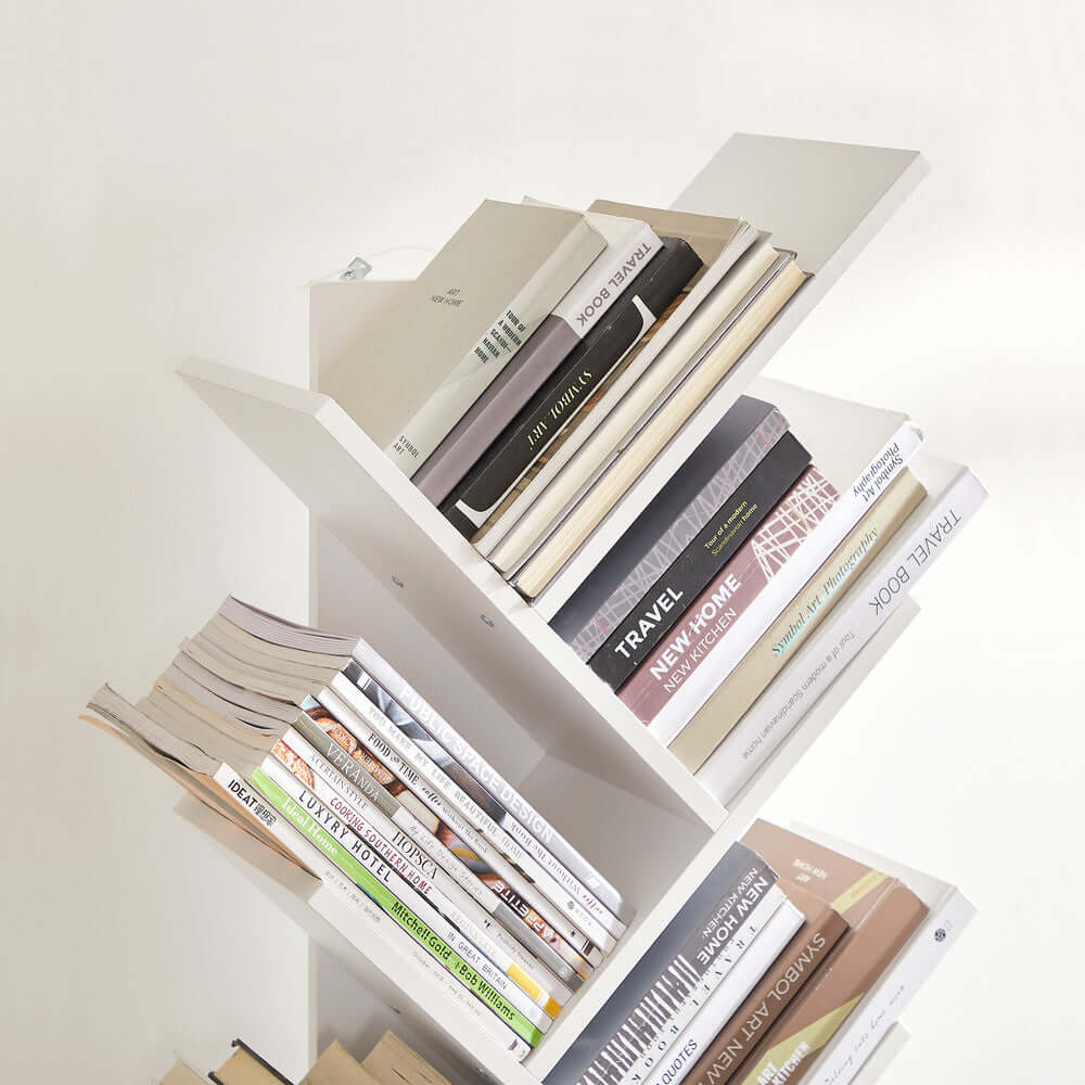 BANFF 8-Tier Tree Bookshelf White