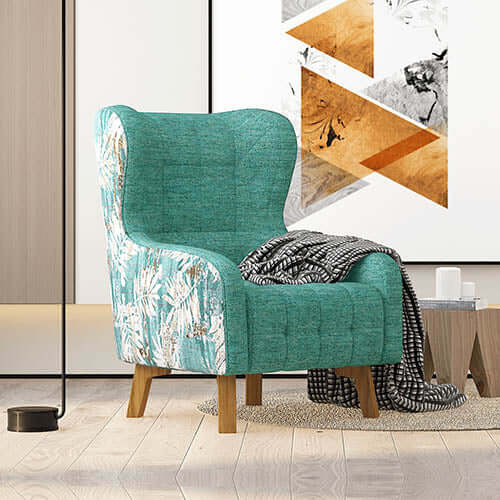 FAROE Accent High back Lounge Chair Green