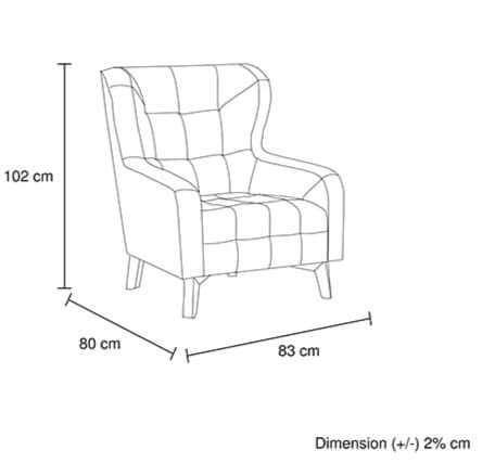 FAROE Accent High back Lounge Chair Green