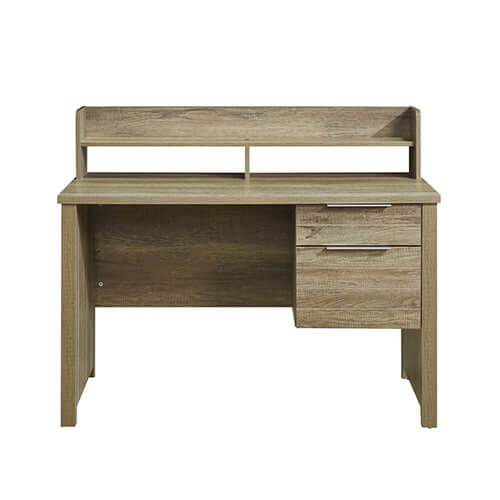 BERGEN Study Desk with 2 Drawers Natural Wood