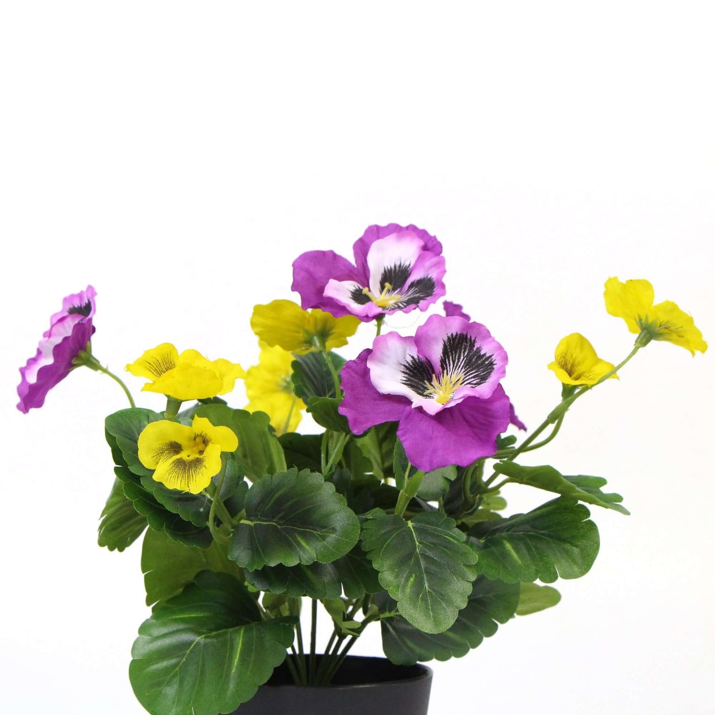 BABYLON Artificial Pink and Yellow Pansy 25cm